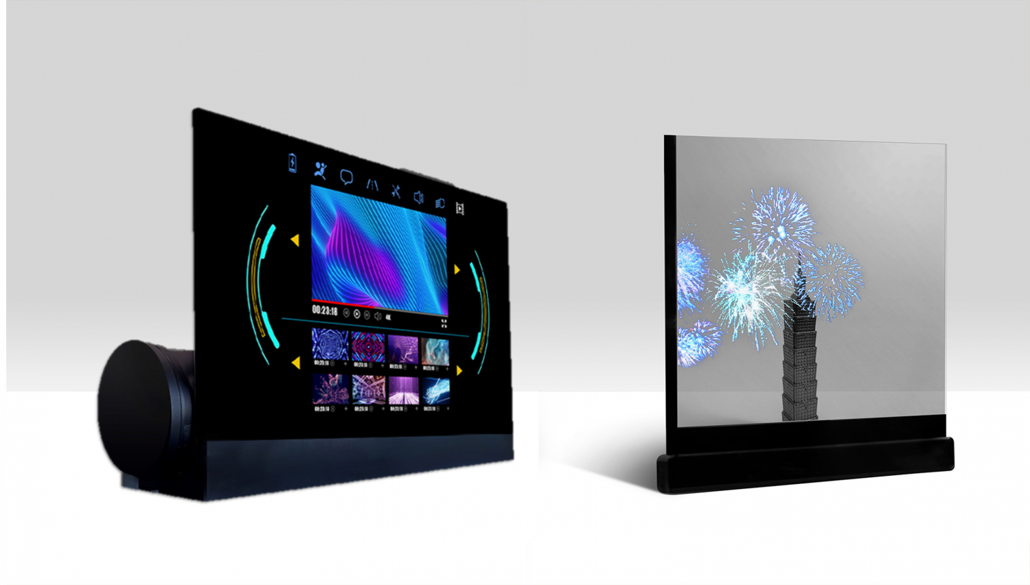 可卷式、折迭性、高透明